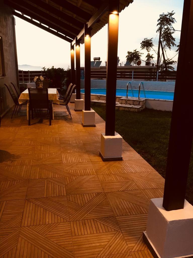 Fontana Luxury Villa Salakos With Pool Near Beach Zewnętrze zdjęcie